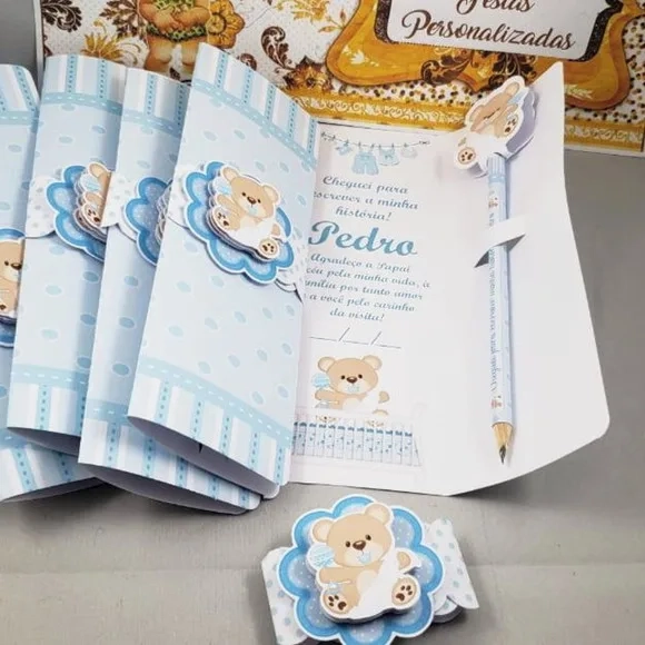Card Envelope com Lápis Maternidade