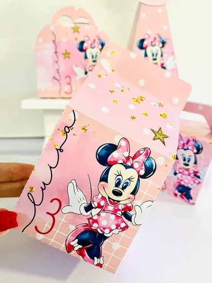 Kit 30 Lembrancinhas Minnie Rosa