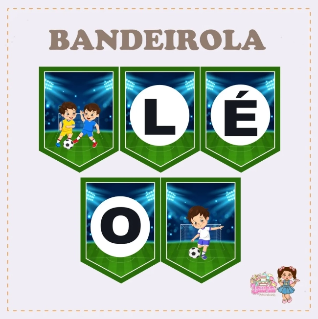 Kit Festa Só Um Bolinho FUTEBOL - Decoração de Festa