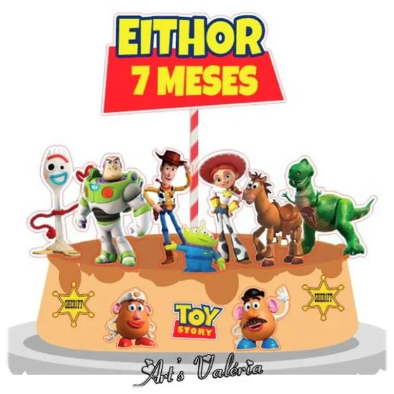Topo de Bolo Toy Story