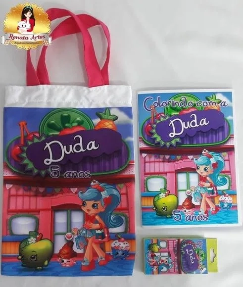 Kit colorir na sacola SHOPKINS