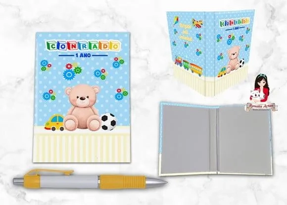 Bloquinho com Caneta Fábrica de Brinquedos
