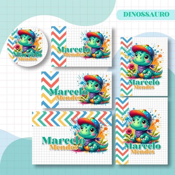 60 Etiquetas Escolares Personalizadas Prova D