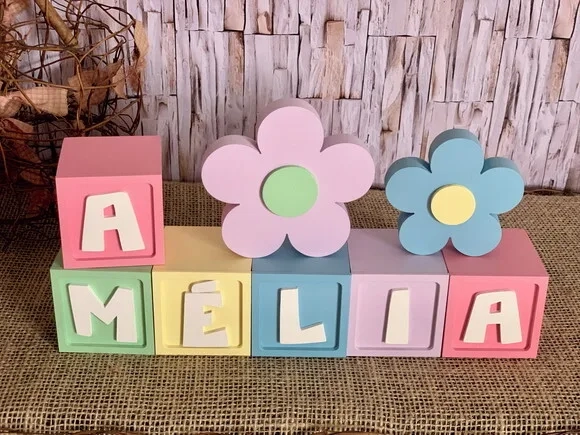 Candy Colors - Cubos 6x6cm Ts+ Dupla de Flor