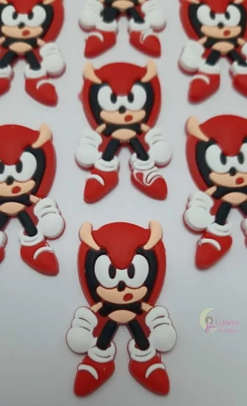 Aplique Personagem Sonic Pct