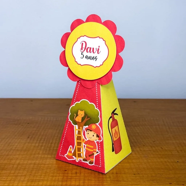 PEGUE E MONTE - Kit Festa BOMBEIRO - Decoração de Festa | Lembrancinhas | Aniversário | Personalizados