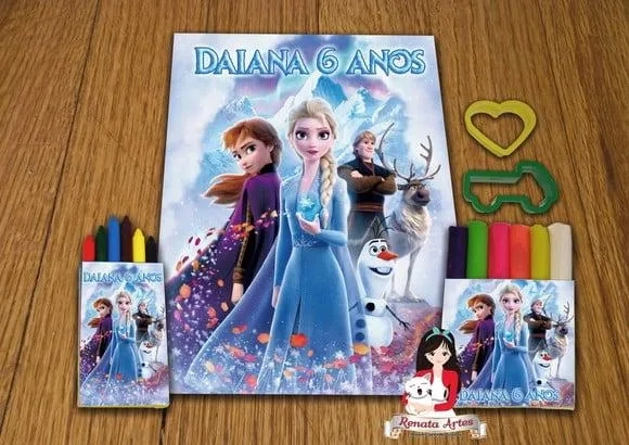 Kit Passatempo Personalizado Frozen 2020