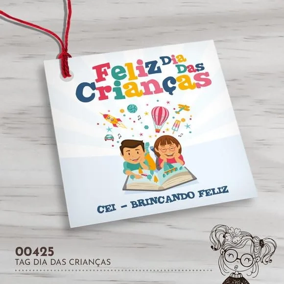 Tag Quadrada Dia das Crianças - 00425