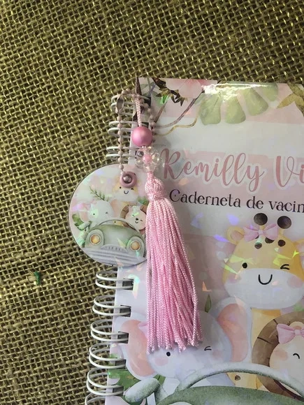 Caderneta de Saúde / Vacinação Personalizada - Safari Rosa
