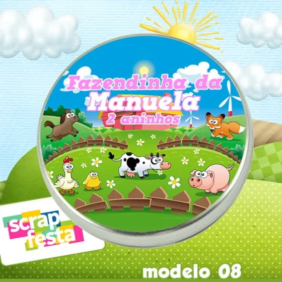 Latinhas Personalizadas Festa Fazendinha