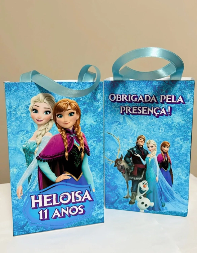 Sacolinhas Personalizada Frozen Lembrancinhas Para Aniversário