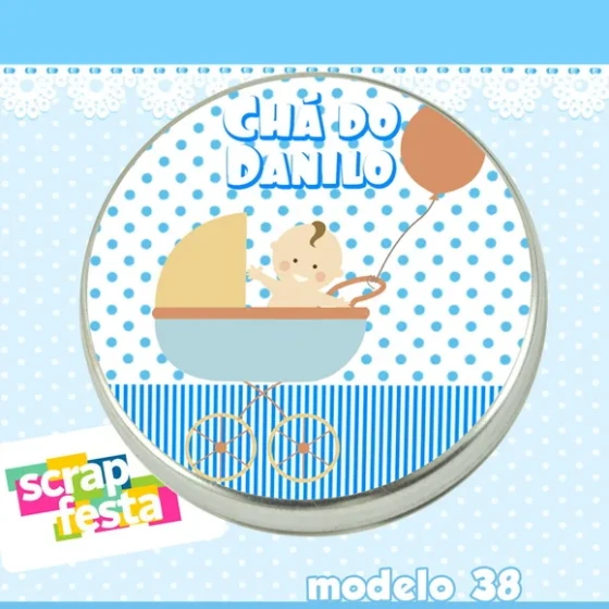 Lembrancinhas de Chá de Bebê Latinhas