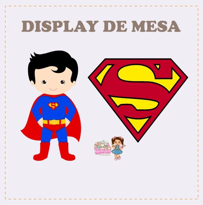 Kit Festa Só Um Bolinho SUPERMAN BABY - Decoração de Festa