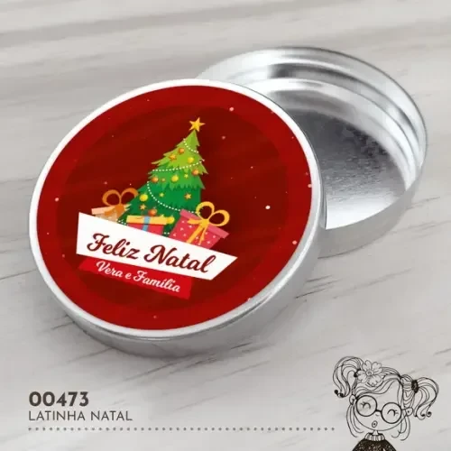 Latinha Adesivada Natal - 00473