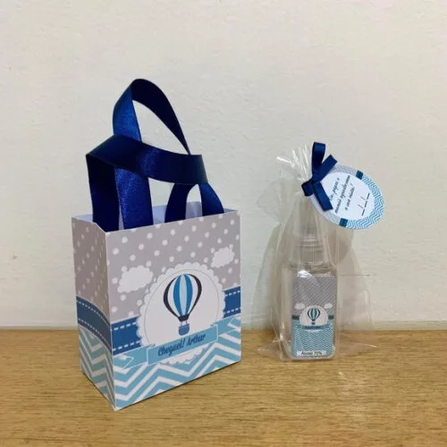 Kit Sacolinha + Álcool spray 70% balão