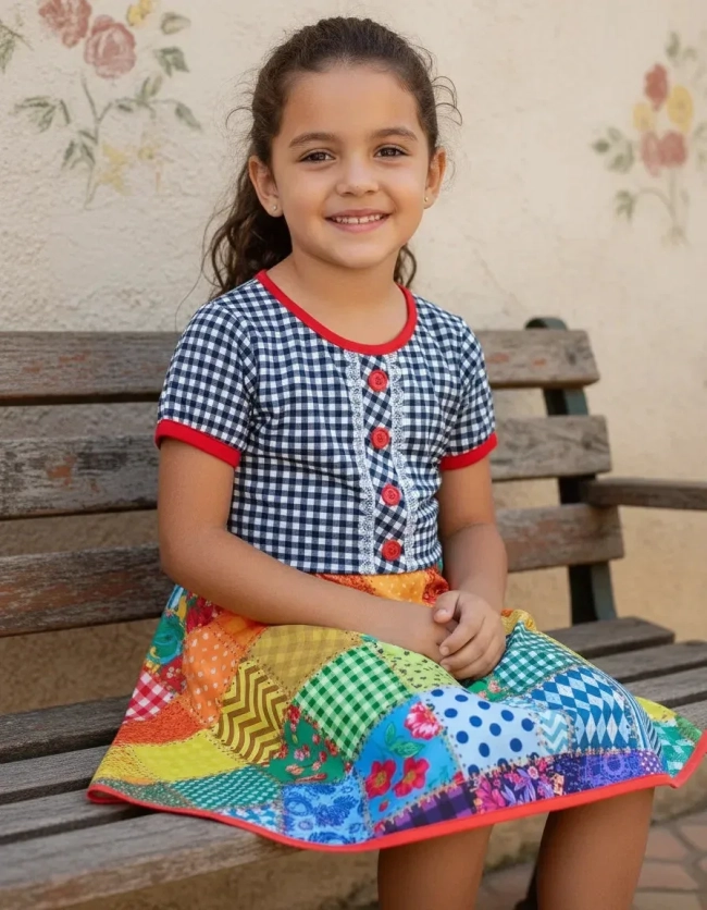 Vestido Infantil Caipira Festa