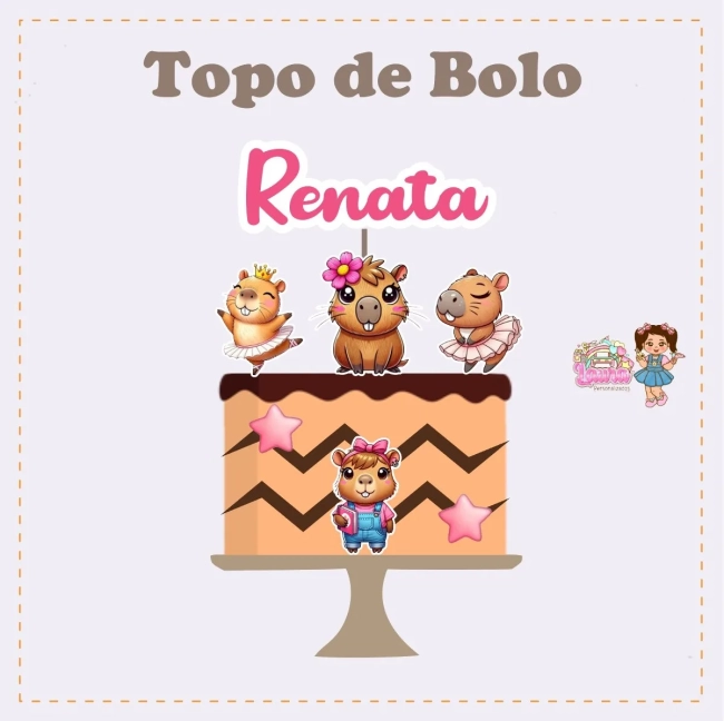 Kit Festa Só Um Bolinho CAPIVARA - Decoração de Festa