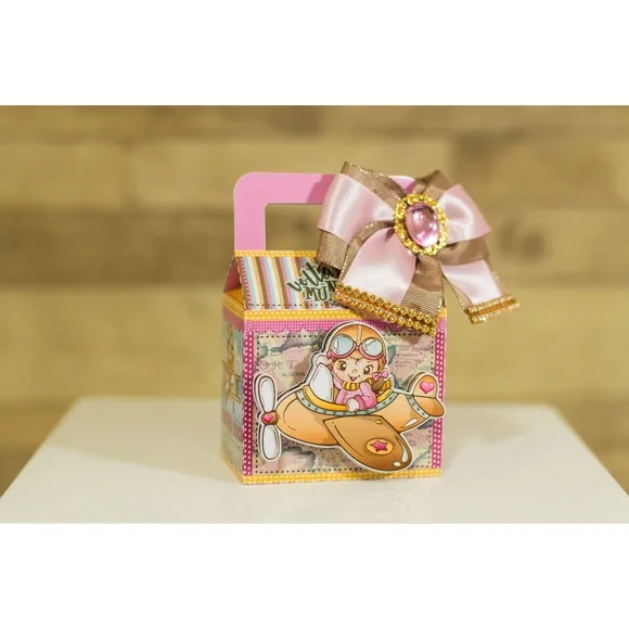 Kit 60 Lembrancinhas Aviador Rosa