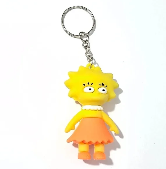 Chaveiro Lisa Simpson Emborrachado Pacote com 2 Unidades