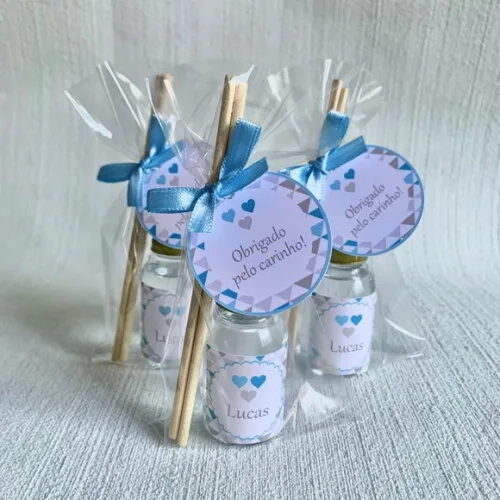 Lembrancinha Maternidade Aromatizador coração e triângulo