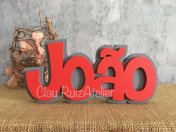 Letras Decorativas de mdf Sobreposição