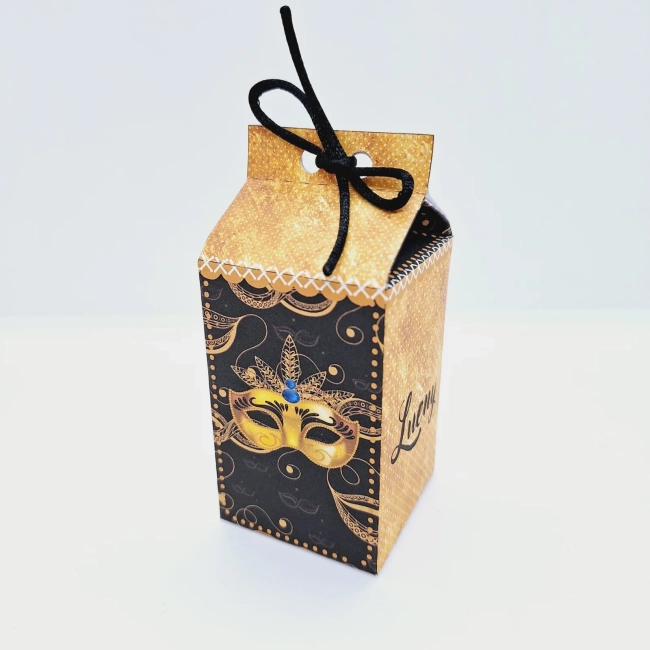 PEGUE E MONTE - Kit Festa BAILE DE MÁSCARAS - Decoração de Festa - Caixinhas Personalizadas