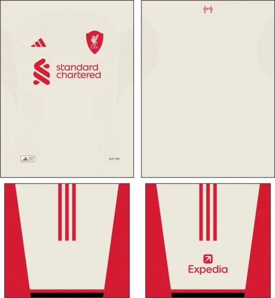 Arte Vetor Camisa Liverpool Visita 2025-2026