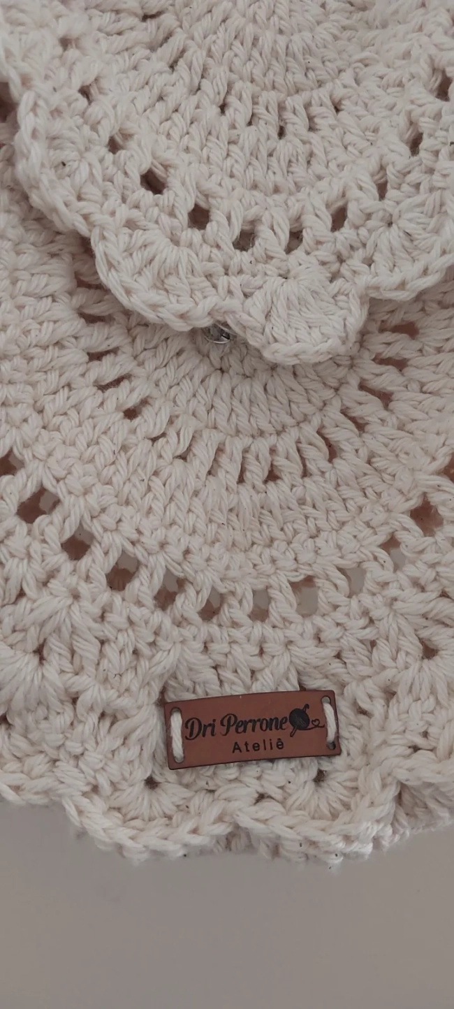 Bolsa Boho em crochê redonda