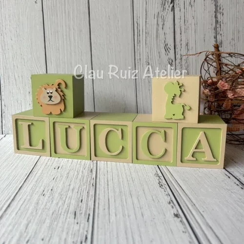 Safari Cubos 6x6cmts - Decoração Bebè