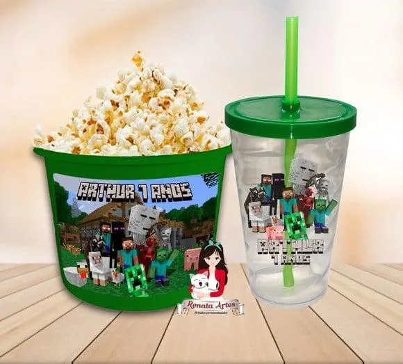 Kit Cinema Personalizado Minecraft