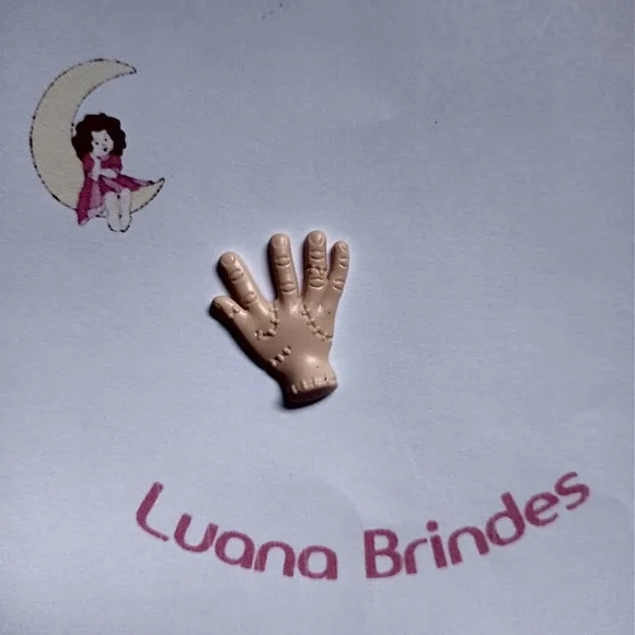 Aplique Mãozinha Emborrachado 3cm Pct 5 Unidades