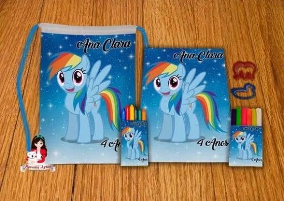 Kit Passatempo Personalizado na Mochila My Little Pony
