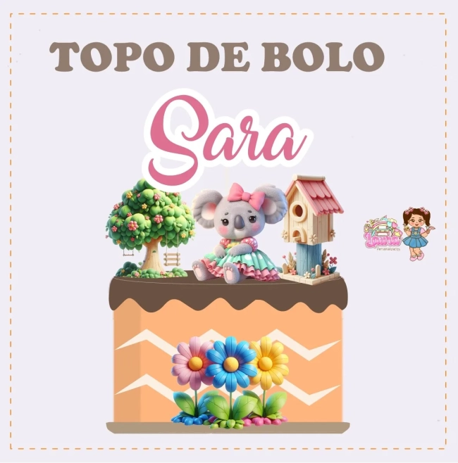 Kit Festa Só Um Bolinho JARDIM DAS COALAS - Decoração de Festa