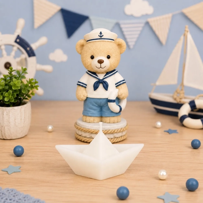 20 unidades Vela Aromática Barquinho de Papel - Lembrancinhas batizado, Casamento, Chá de bebê, informar tema no chat