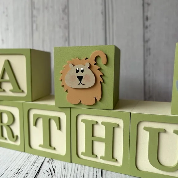 Safari Cubos Ts 8x8cm - Decoração Bebè