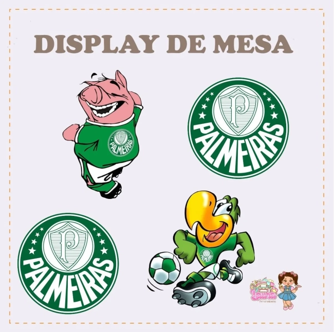 Kit Festa Só Um Bolinho PALMEIRAS - Decoração de Festa