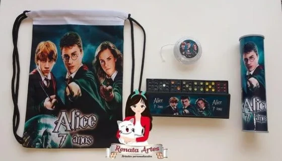 Kit Jogos na Mochila Harry Potter