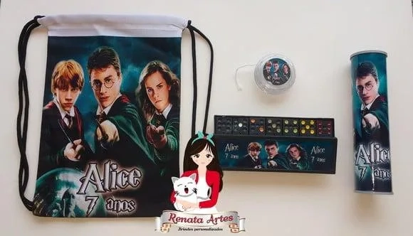 Kit Jogos na Mochila Harry Potter