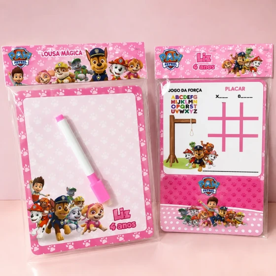 Lousa Magica Personalizada lembrancinhas Skye da Patrulha Canina