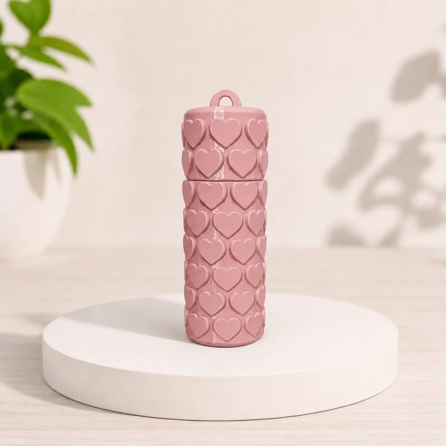 Chaveiro Porta Protetor Labial Coração