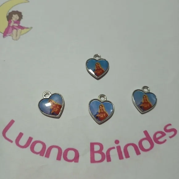 Medalha Dupla Face I.c. Maria Niquel 1,7cm Pct 10 Unidaes