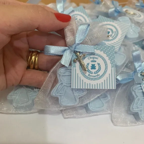 Lembrancinha Maternidade Sabonete Anjinho Azul