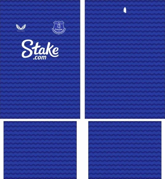 Arte Vetor Camisa Everton Local 2025-2026