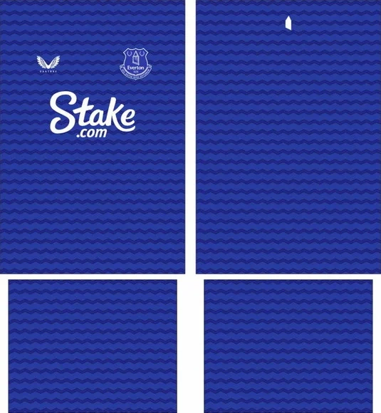 Arte Vetor Camisa Everton Local 2025-2026