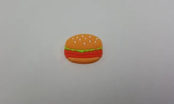 Aplique Hamburguer Emborrachado de 1,8cm
