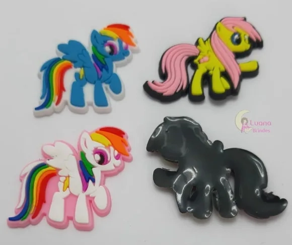 Apliques My Little Pony de Borracha Pct 6 Unidades