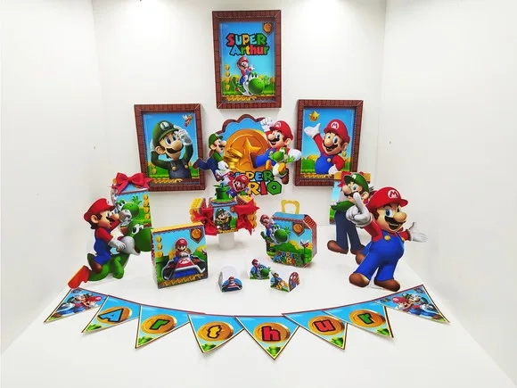 Kit 60 Lembrancinhas Mario Bros