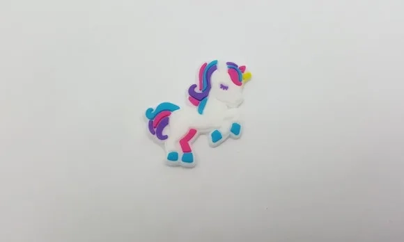 Apliques Unicórnio Emborrachado de 3,1cm - 7 Unidades