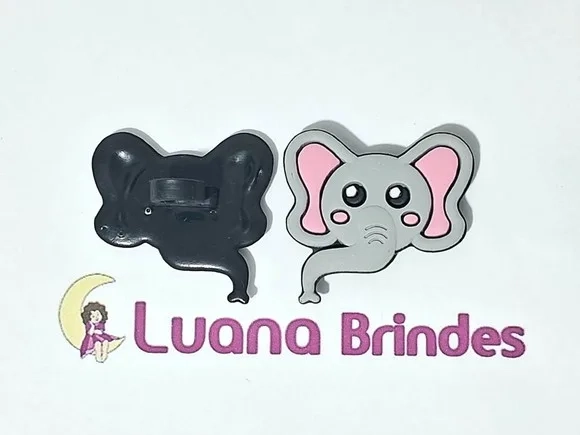 Ponteira P/lápis Elefante Emborrachado 3,5cm Pcts C/6 Peças