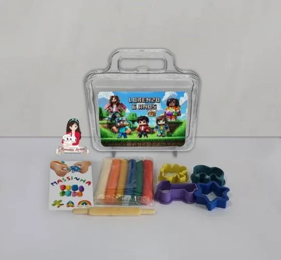 Kit Massinha na Maleta Minecraft Filme